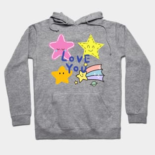 love you, star,smile Hoodie